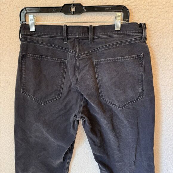 Banana Republic Denim Jeans Men's Size 31Wx30L Straight Fit Black Medium Wash - Picture 4 of 13